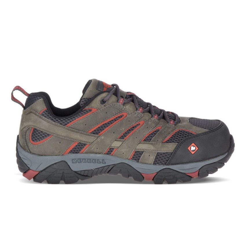 Chaussure de Securite Merrell Moab Vertex Vent Comp Toe Vert Foncé Olive Homme | L.M.QGEG